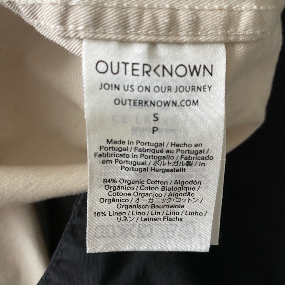 Outerknown Cream Collared Jumpsuit with Tapered Pants - Picture 6 of 6